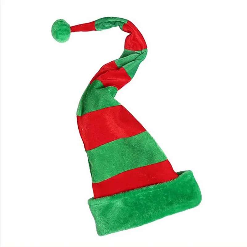 Santa Hat Plush - クリスマス帽子ぬいぐるみサンタ帽子オーナメントクリスマスキャップ帽子2024新年クリスマスパーティー面白いテーマ小道具装飾用品