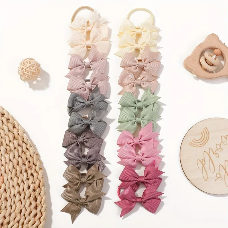 Ribbon Bow Gift - 20 ピース/セット 2.1 インチ素敵なちょう結びヘアバンドリボンヘッドロープ女の子のためのブティック帽子キッズヘアアクセサリーギフト卸売