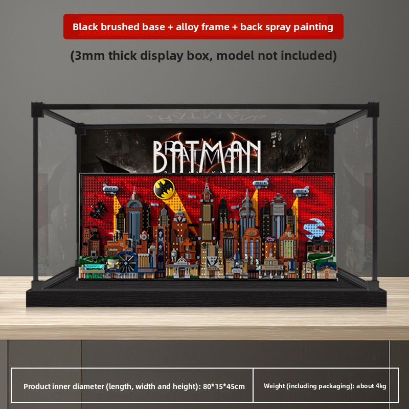 Lego Set City - レゴ76271バットマンのアニメ版ゴッサムシティモデルに適したアクリル製ディスプレイボックス収納ダストカバー