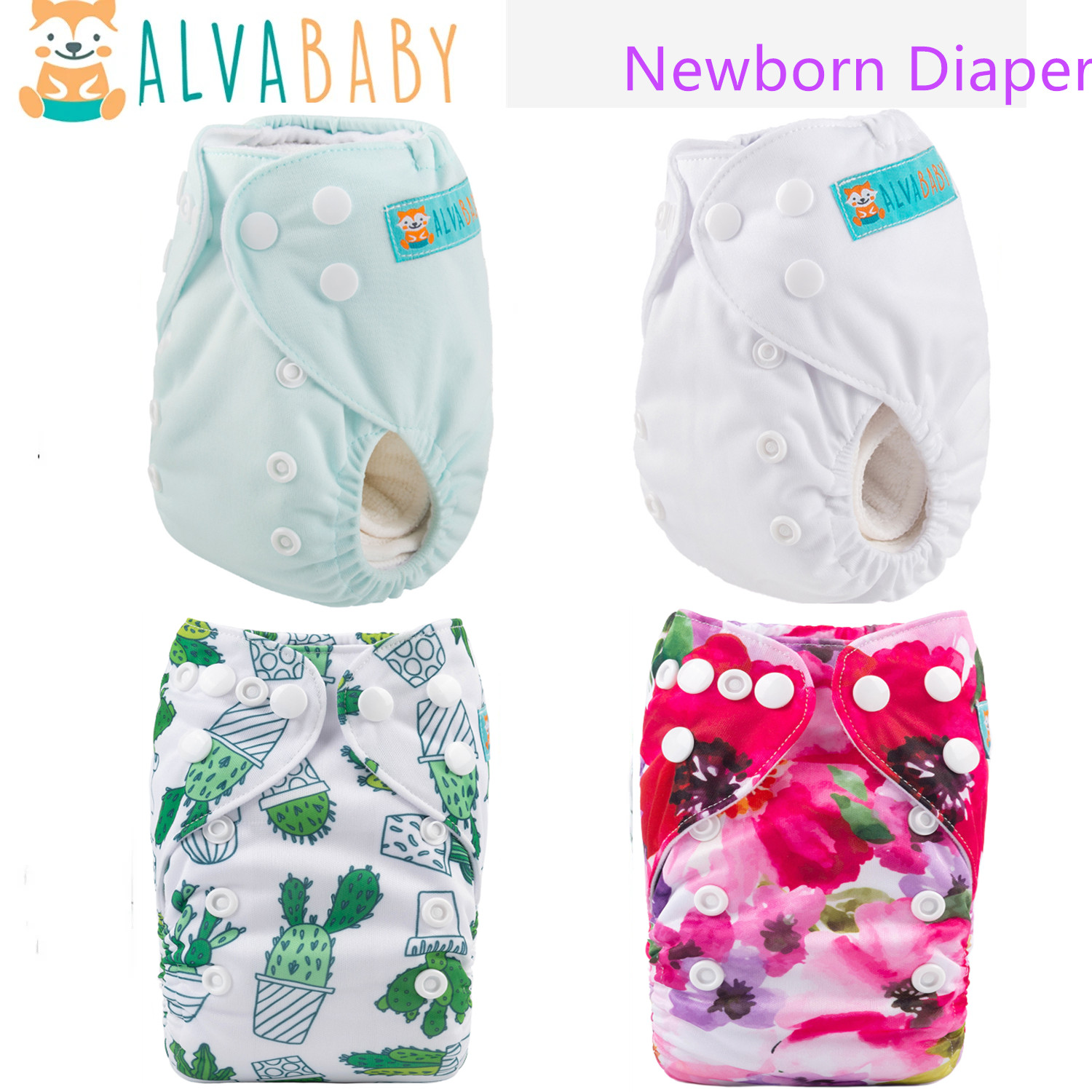 Pampers Diaper Premium Care - 1pc ALVABABY 新生児おむつ 12 ポンド未満の赤ちゃん用新生児布おむつ 1pc