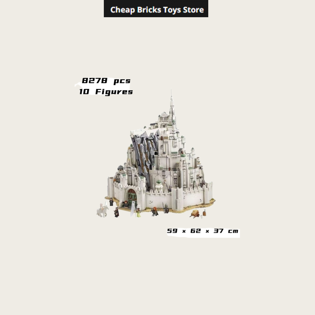 最安値 8278ピース ブロック シティ ミナス・ティリス  - Lego Set City のレビューと価格