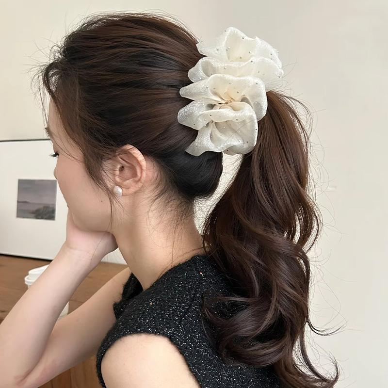 ファッションエレガントなフラワークリップ樹脂弓メッシュ垂直ク - Ribbon Bow Gift のレビューと価格