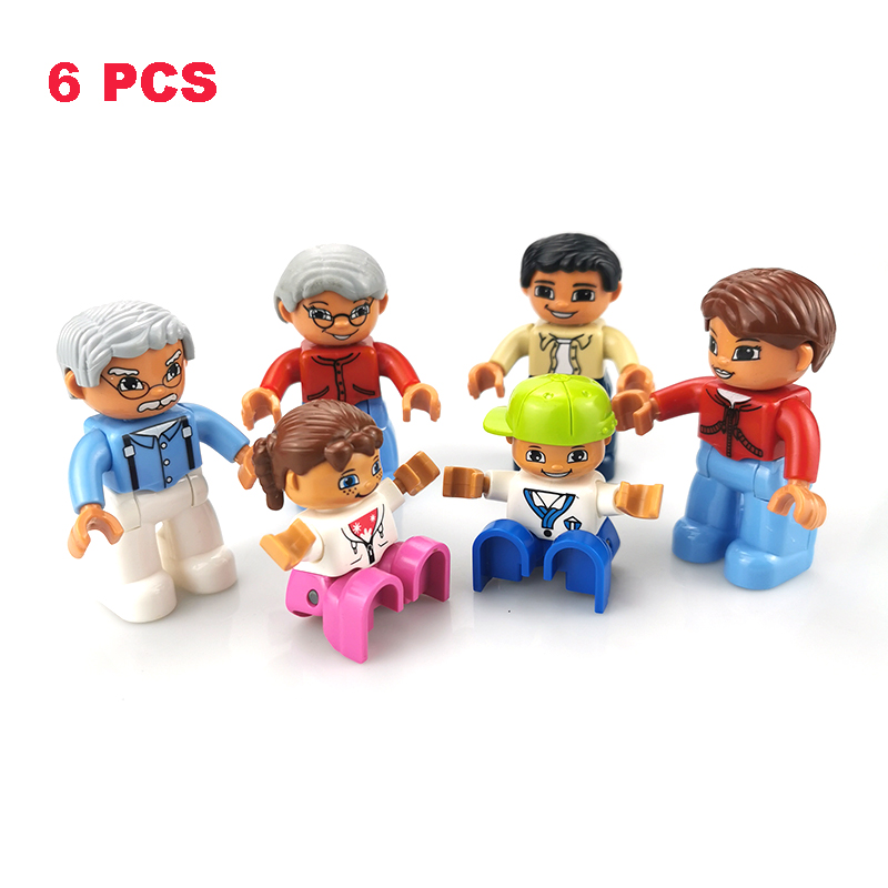 ままごと人形モデルビッグビルディングブロックアクセサリー家族 - Lego Set City のレビューと価格