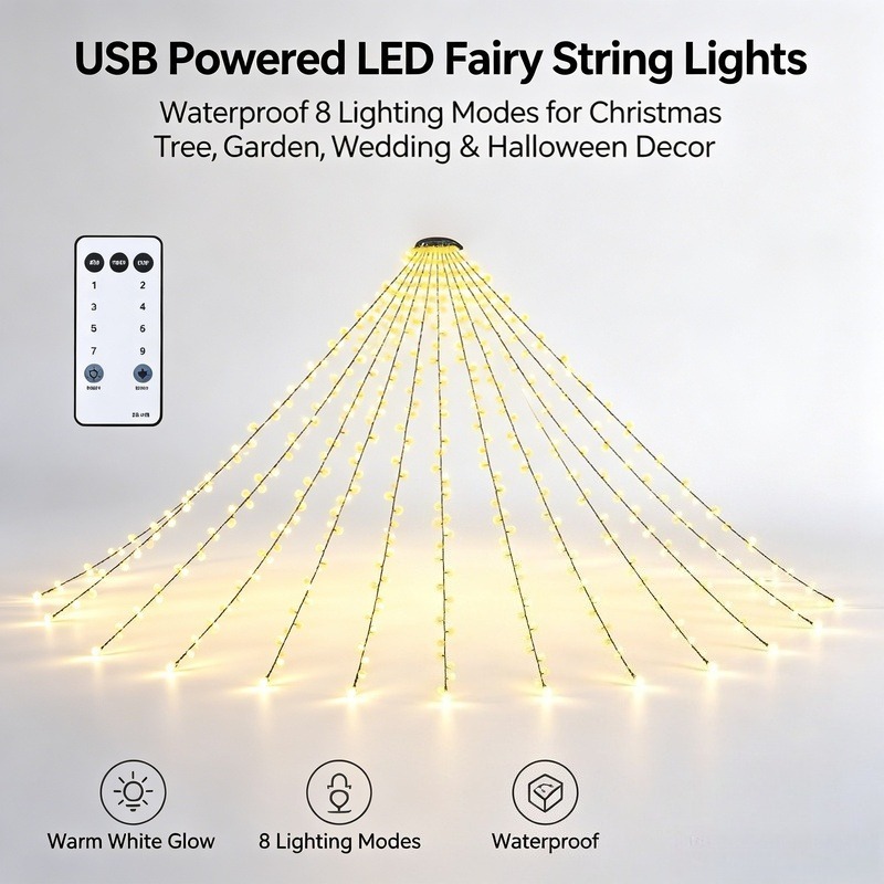 USB LED フェアリーストリングライト、防水クリスマスツ - Led Fairy String Lights のレビューと価格