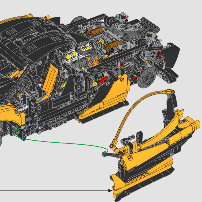 黄色の組み立て式スポーツカー 1:8 ビルディングブロックセ - Lego Set Technic のレビューと価格