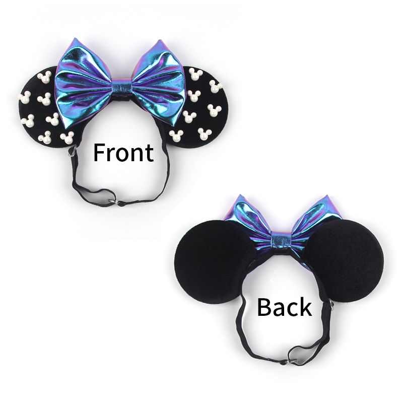 ディズニー-女性の調節可能なマウスの耳のヘッドバンド、ベルベ - Ribbon Bow Gift のレビューと価格