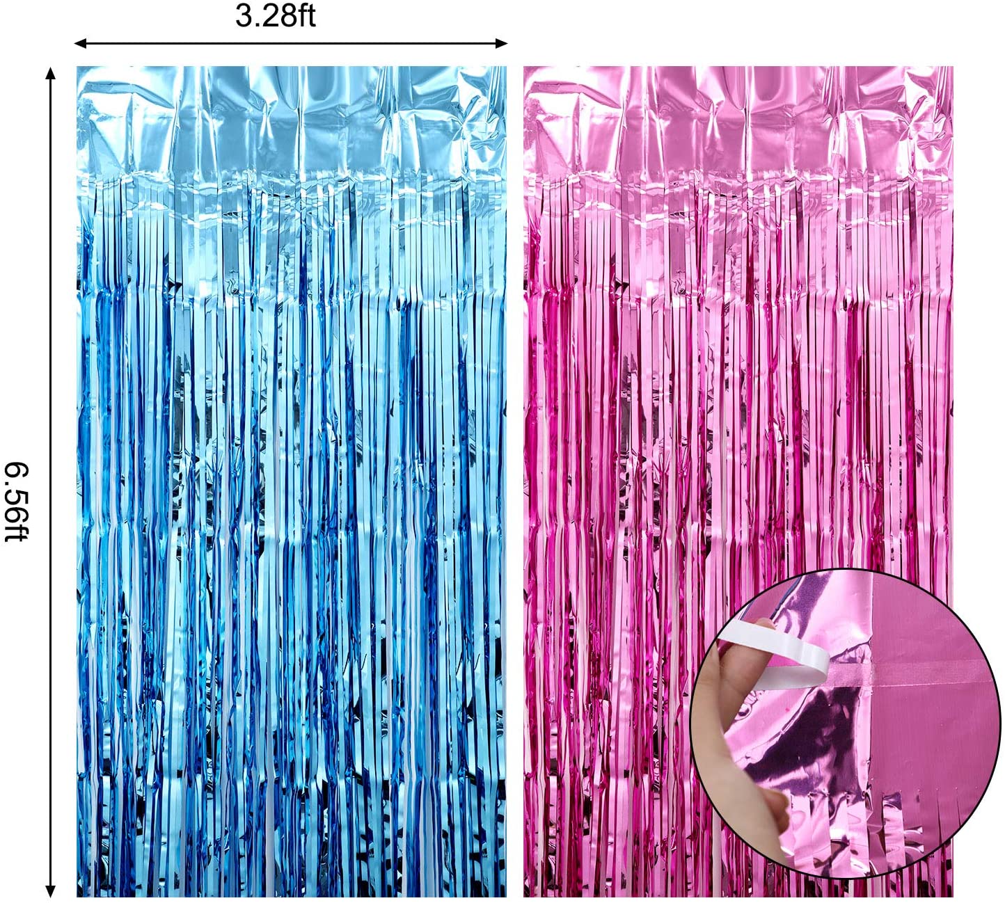 性別を明らかにする男の子または女の子のための装飾的な風船,3 - Tinsel Garland Decoration のレビューと価格