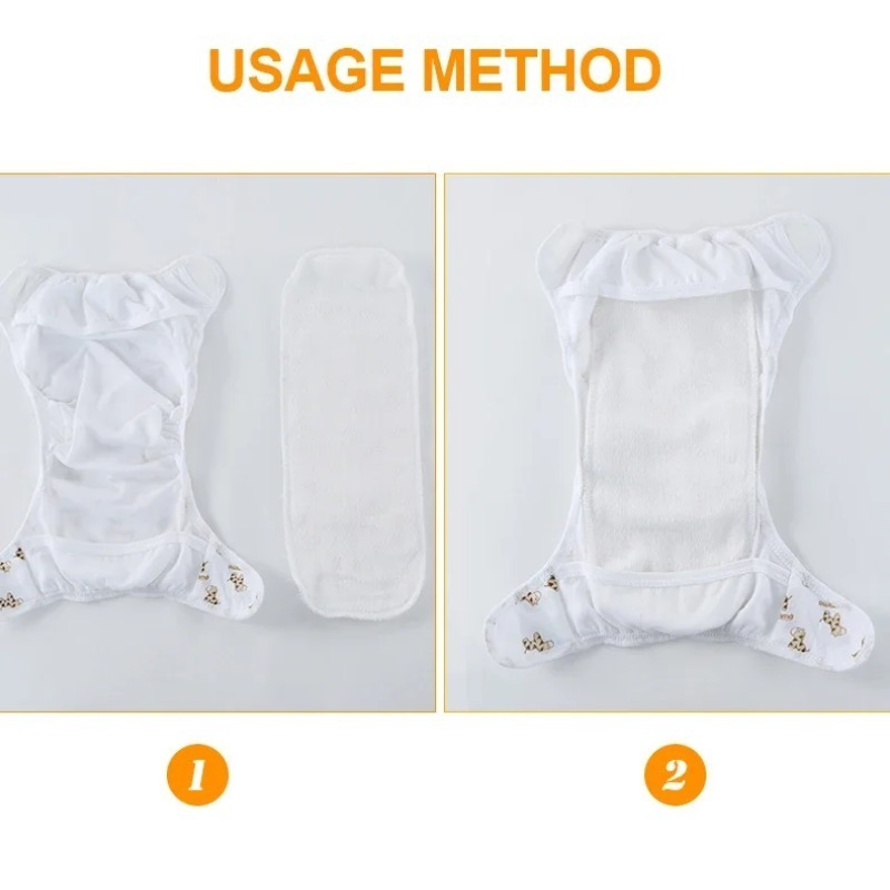 2/5/10 個ベビーおむつ再利用可能な洗える綿おむつエコロ - Pampers Diaper Premium Care のレビューと価格