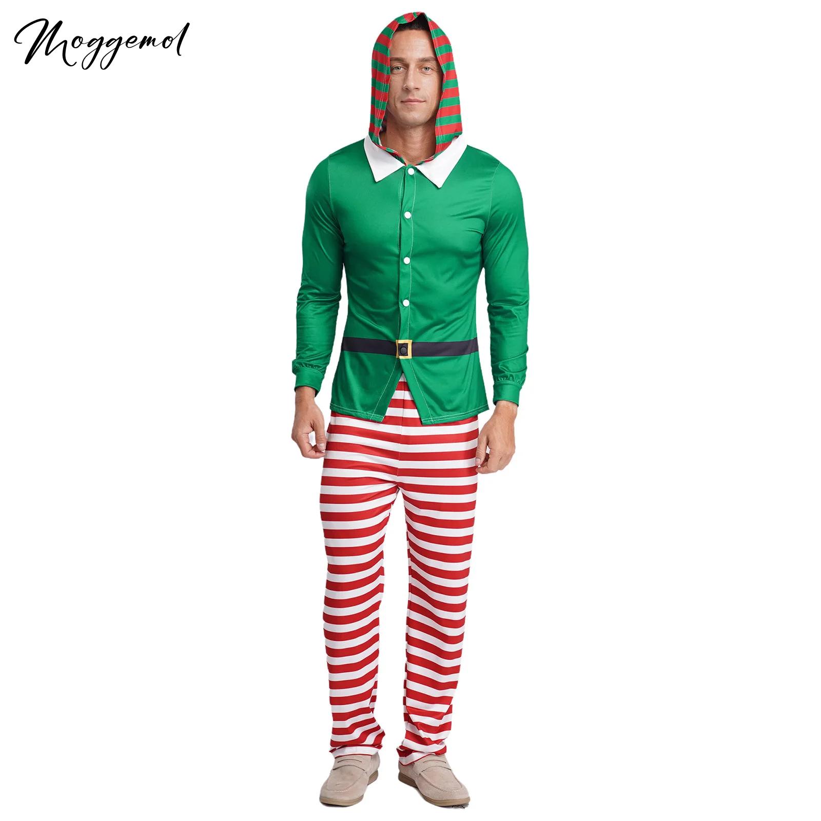 メンズ クリスマス エルフ パジャマ パーティー コスプレ  - Elf Costume Christmas のレビューと価格