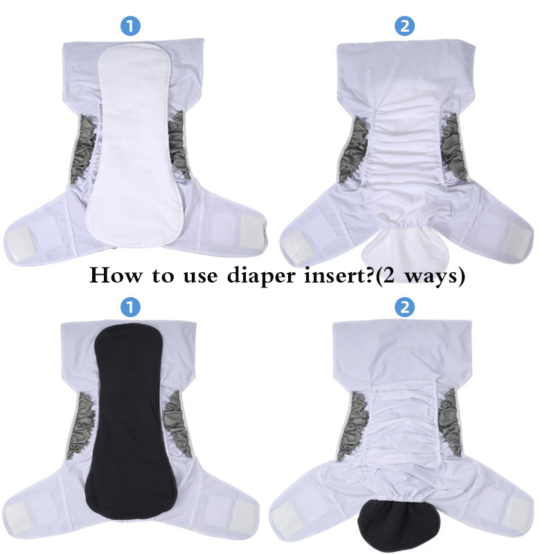 2 個洗える大人用おむつ 5 層ポーラーフリース布おむつライ - Pampers Diaper Premium Care のレビューと価格
