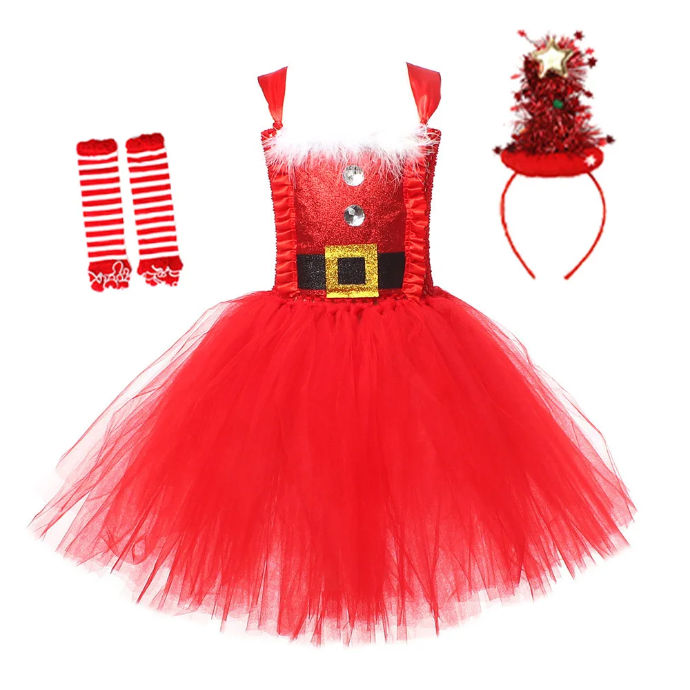 クリスマス子供用チュチュドレス トナカイ サンタ エルフコス - Elf Costume Christmas のレビューと価格