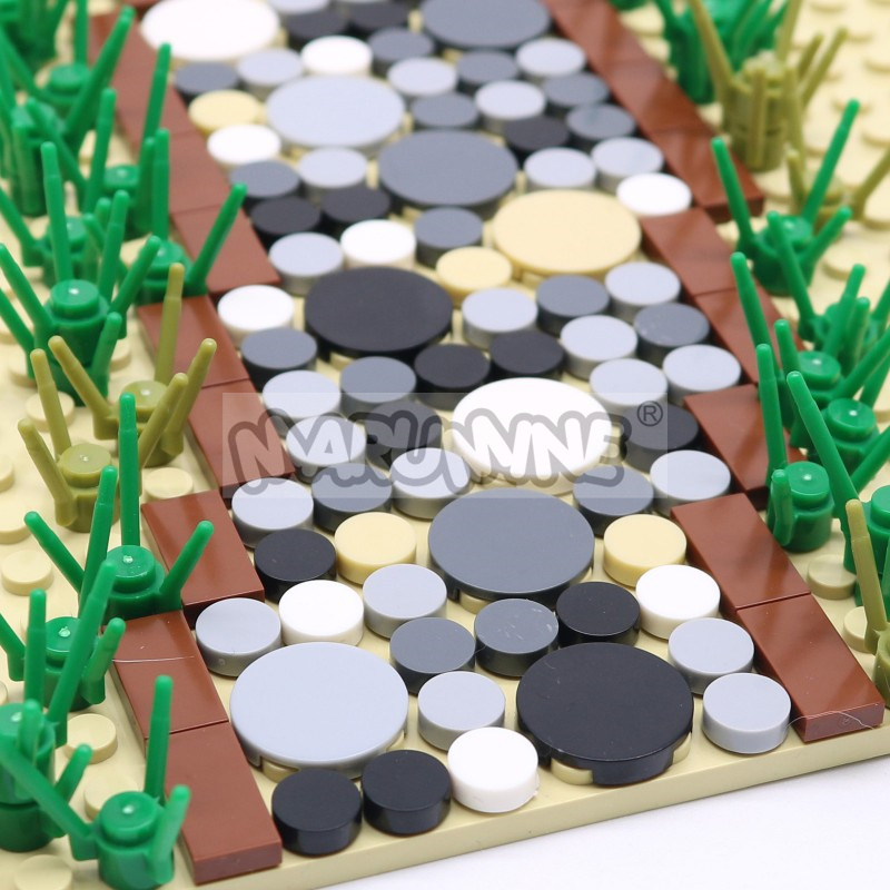 350 個ラウンドタイルブロック 1x1 2x2 MOC レ - Lego Set City のレビューと価格