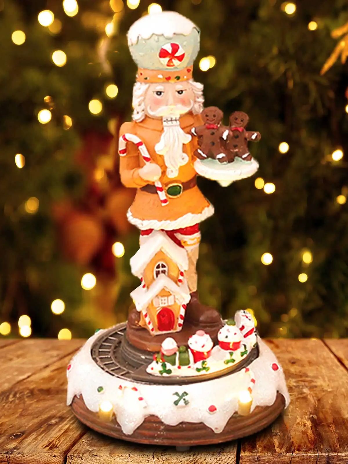 クリスマスジンジャーブレッドコレクションくるみ割り人形の置物 - Nutcracker Figurine のレビューと価格